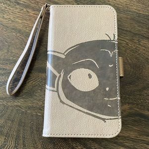 Star Wars grogu iPhone 12pro wallet phone case brand new never used!!